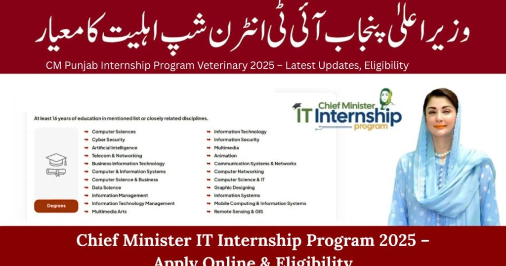 CM Punjab Internship Program Veterinary 2025 – Latest Updates, Eligibility 4 CM Punjab Internship Program Veterinary 2025 – Latest Updates Eligibility 3